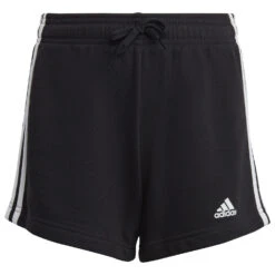 ADIDAS Girl's Essentials 3-Stripes Shorts - Shorts -Berg Freunde Bekleidung Geschaft adidas girls essentials 3 stripes shorts shorts 1