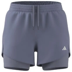 ADIDAS Women's Aeroready Minimal 2In1 Shorts - Laufshorts -Berg Freunde Bekleidung Geschaft adidas womens aeroready minimal 2in1 shorts laufshorts detail 4