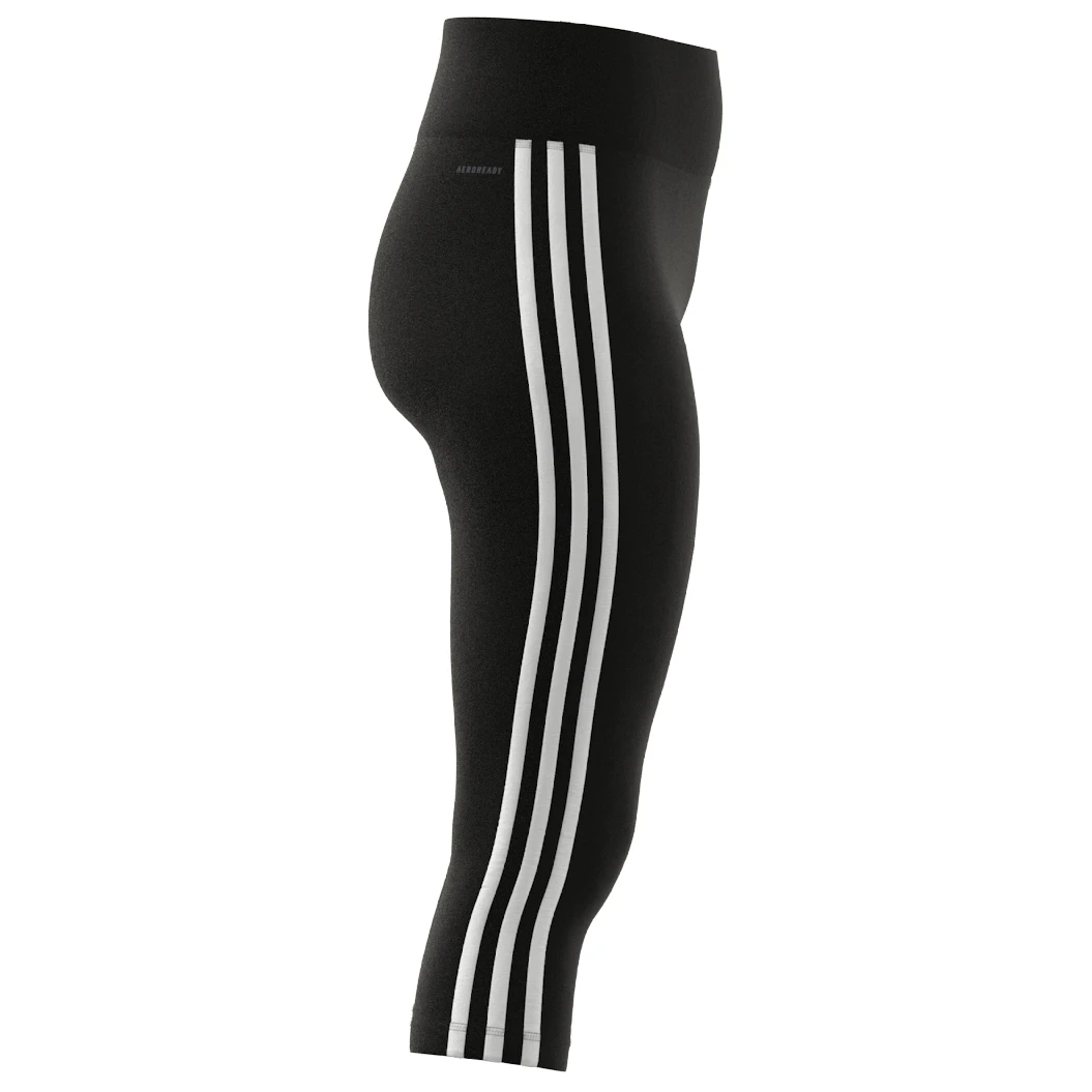 ADIDAS Women's Training Essentials 3-Stripes 3/4 Tights - Leggings 4 ADIDAS Women's Training Essentials 3-Stripes 3/4 Tights - Leggings – Bild 2