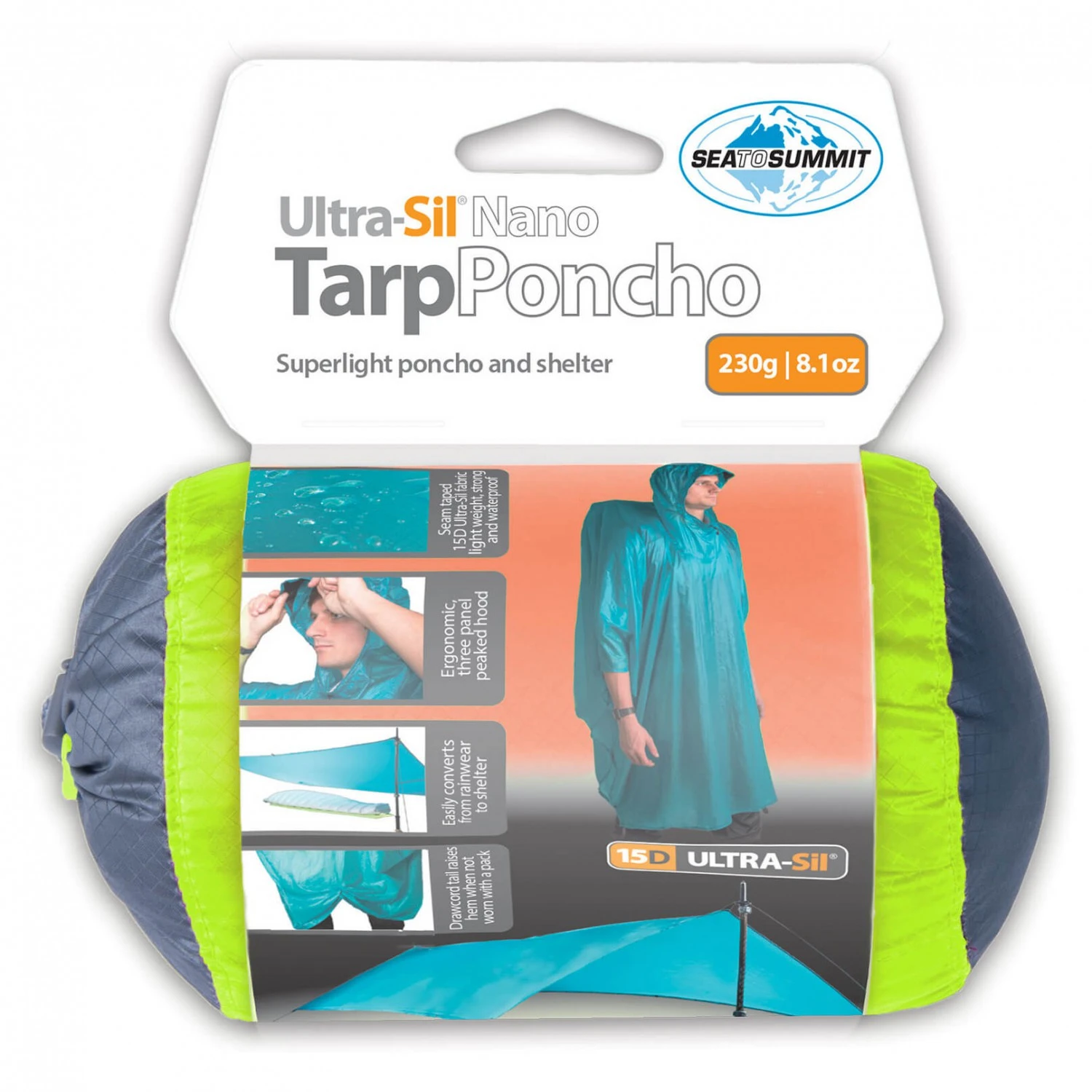 Sea To Summit Ultra-Sil Nano 15D Tarp-Poncho 4 Sea To Summit Ultra-Sil Nano 15D Tarp-Poncho – Bild 2