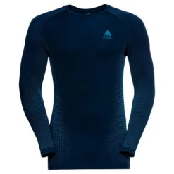 Odlo Base Layer Top Crew Neck L/S Performance Warm Eco - Kunstfaserunterwäsche -Berg Freunde Bekleidung Geschaft odlo base layer top crew neck l s performance warm eco kunstfaserunterwaesche 2
